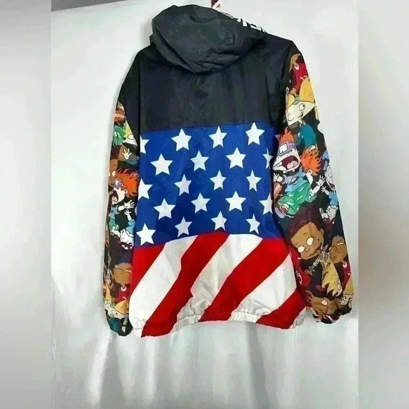 Vintage Unisex Members Only Nickelodeon Full Zip Hooded Character Jacket - Picture 2 of 13